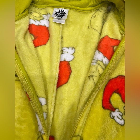 [Adult: S]Grinch Hooded Onesie Pajamas - Picture 8 of 8
